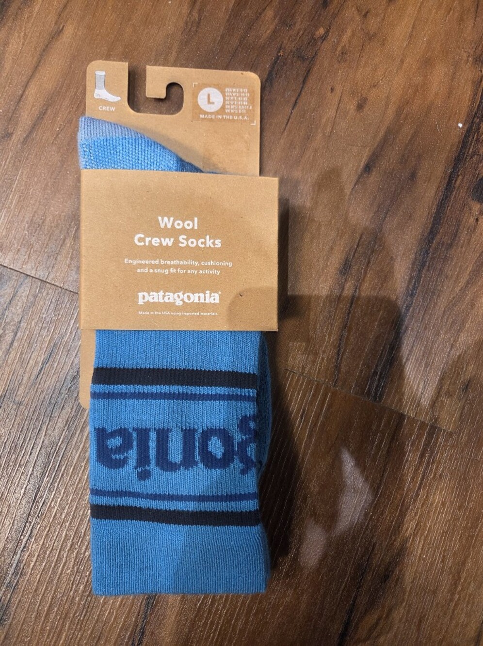 Patagonia Men's Crew Wool Socks Size L